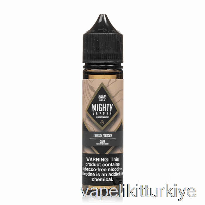 Vape Likit Türk Tütünü - Güçlü Buharlar - 60ml 3mg